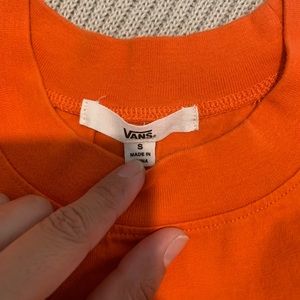 VANS orange Tee